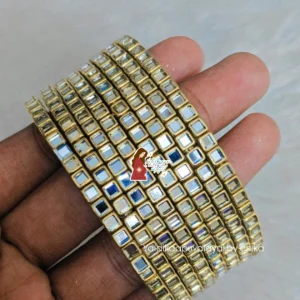 Mirror kundans (Glass white)